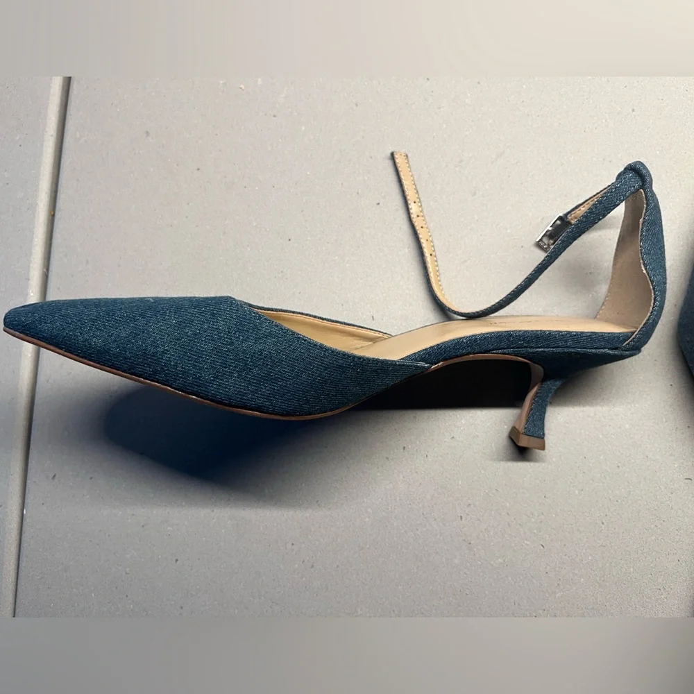 NWOT ⭐️ Ann Taylor Jean Kitten Heel - size 7.5 - Picture 6 of 11